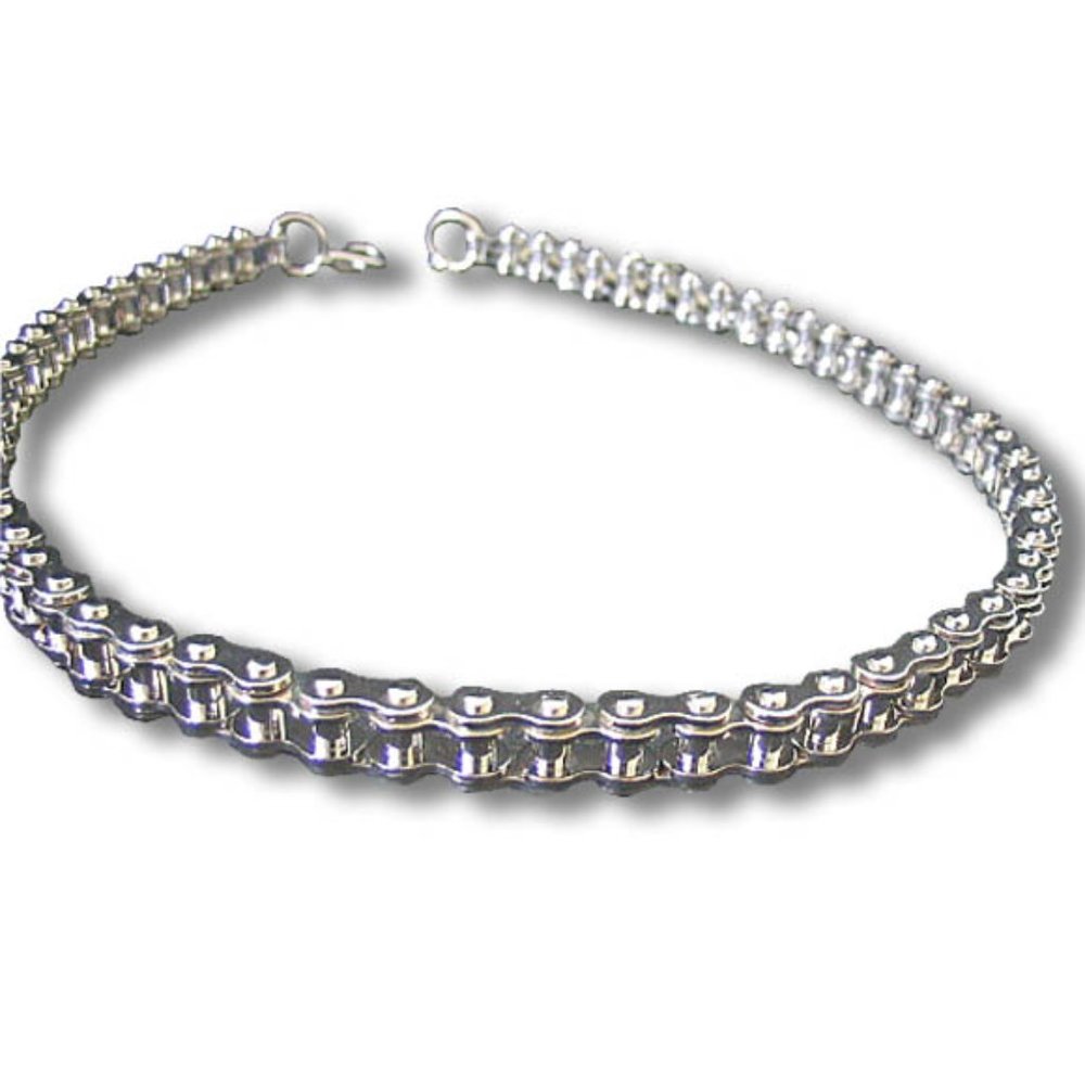 LG & SM LINKS - PUNK/METAL BICYCLE CHAIN NECKLACE